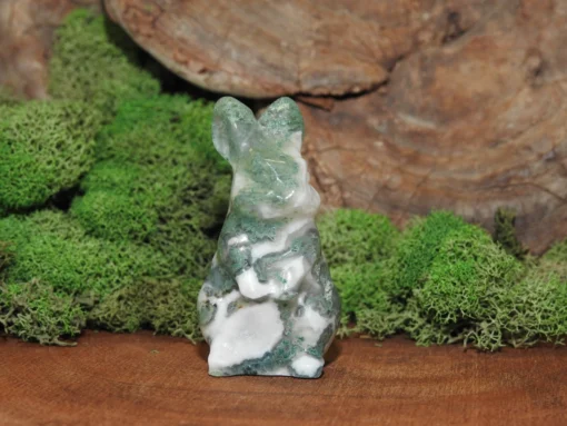 Moss Agate Bunny