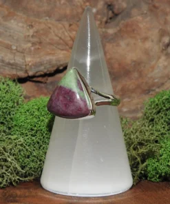 Ruby Zoisite Sterling Silver Ring-Size 10