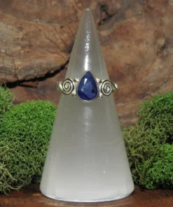 Sapphire Sterling Silver Ring-Size 7