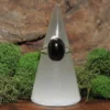 Shungite Sterling Silver Ring- Size 10