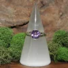 Amethyst Sterling Silver Ring- Size-10