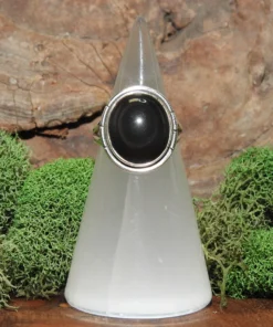 Rainbow Obsidian Sterling Silver Ring- Size 7