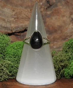Shungite Sterling Silver Ring-Size 10