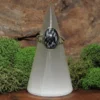 Snowflake Obsidian Sterling Silver Ring-Size 7