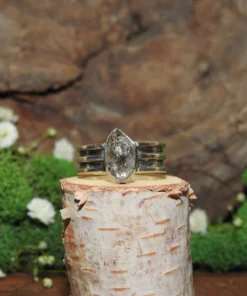 Herkimer Diamond .925 Sterling Silver Ring-Size 6