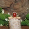 Carnelian .925 Sterling Silver Ring-Size 8