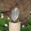 Rose Quartz .925 Sterling Ring-Size 8