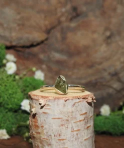 Moldavite .925 Sterling Ring-Size 6