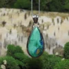 Malachite/Azurite .925 Silver Pendant