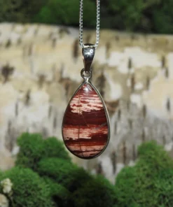 Brecciated Jasper .925 Silver Pendant