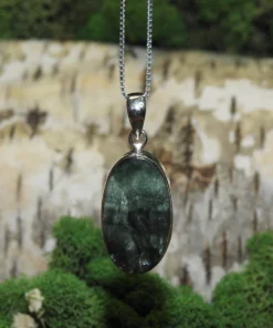 Seraphinite .925 Silver Pendant
