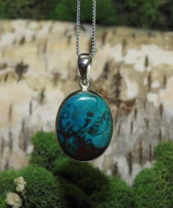 Chrysocolla .925 Silver Pendant