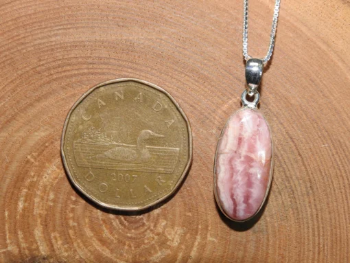 Rhodochrosite .925 Silver Pendant - Image 4