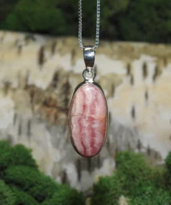 Rhodochrosite .925 Silver Pendant