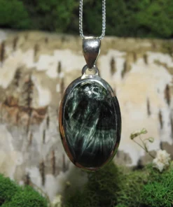 Seraphinite .925 Silver Pendant