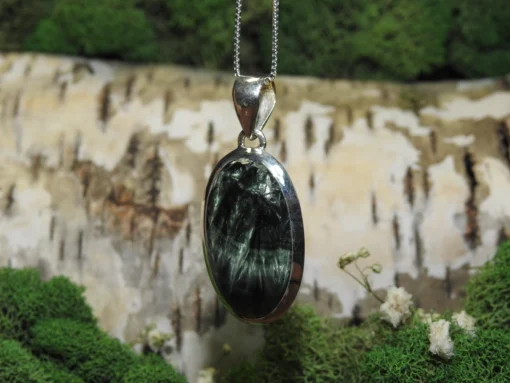 Seraphinite .925 Silver Pendant - Image 2