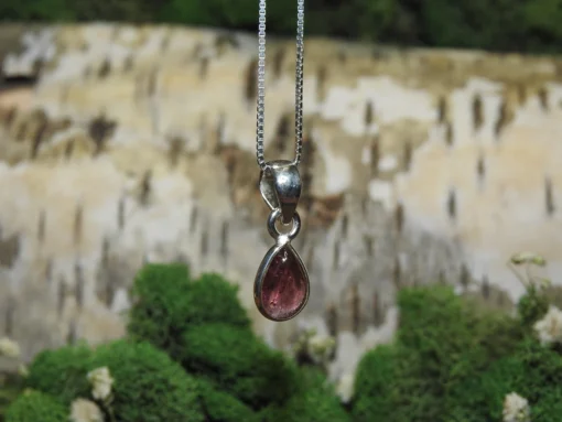 Pink Tourmaline .925 Silver Pendant - Image 3