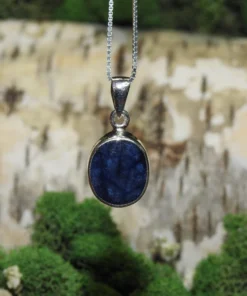 Blue Sapphire .925 Silver Pendant