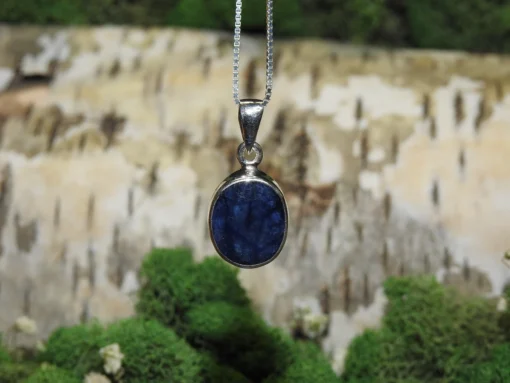 Blue Sapphire .925 Silver Pendant