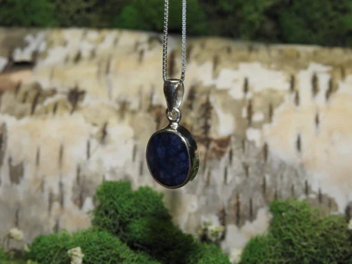 Blue Sapphire .925 Silver Pendant - Image 2