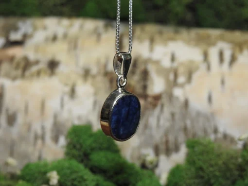 Blue Sapphire .925 Silver Pendant - Image 3