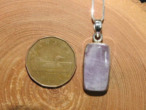 Pink Kunzite .925 Silver Pendant - Image 4