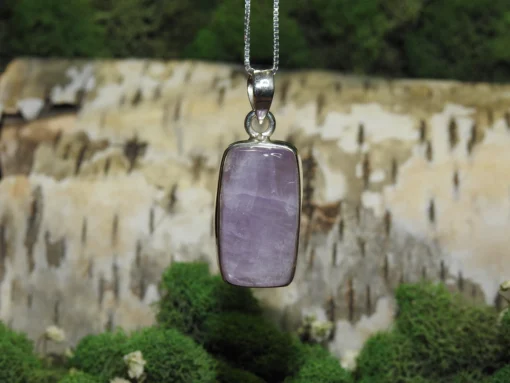 Pink Kunzite .925 Silver Pendant