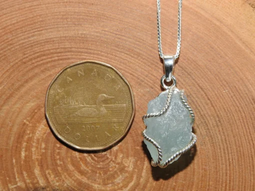 Aquamarine .925 Silver Pendant - Image 4