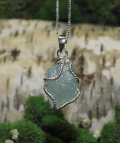 Aquamarine .925 Silver Pendant