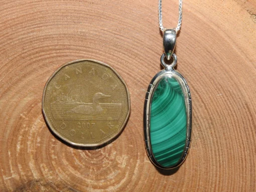 Malachite .925 Silver Pendant - Image 4