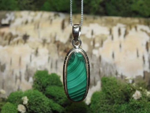 Malachite .925 Silver Pendant