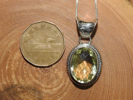 Citrine .925 Silver Pendant - Image 4