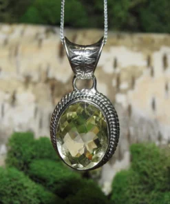 Citrine .925 Silver Pendant