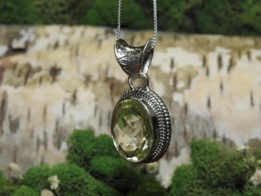 Citrine .925 Silver Pendant - Image 2