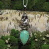 Turquoise & Amethyst .925 Silver Pendant