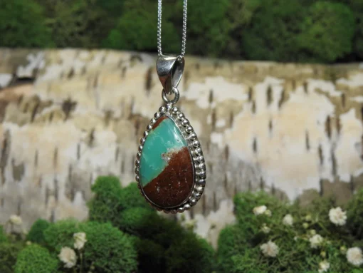 Chrysoprase .925 Silver Pendant - Image 2