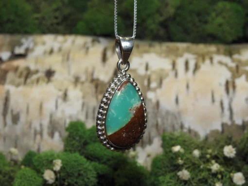 Chrysoprase .925 Silver Pendant - Image 3