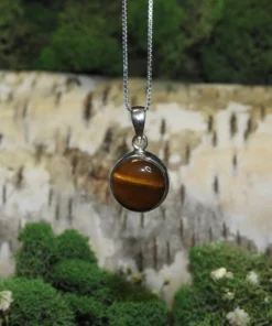 Tiger Eye .925 Silver Pendant