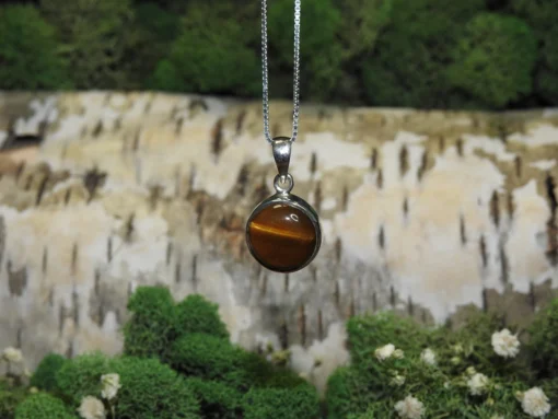 Tiger Eye .925 Silver Pendant