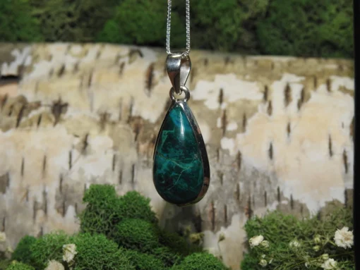 Chrysocolla .925 Silver Pendant - Image 2