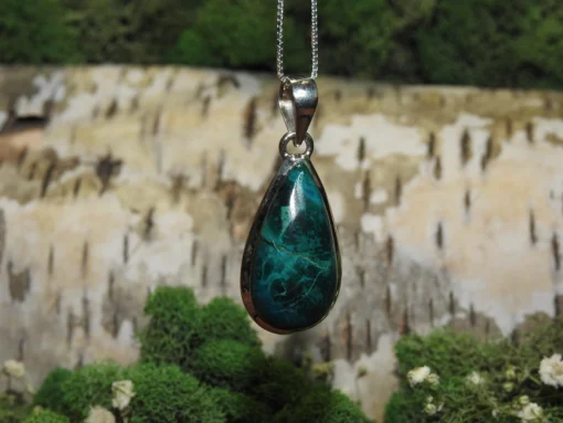Chrysocolla .925 Silver Pendant - Image 3