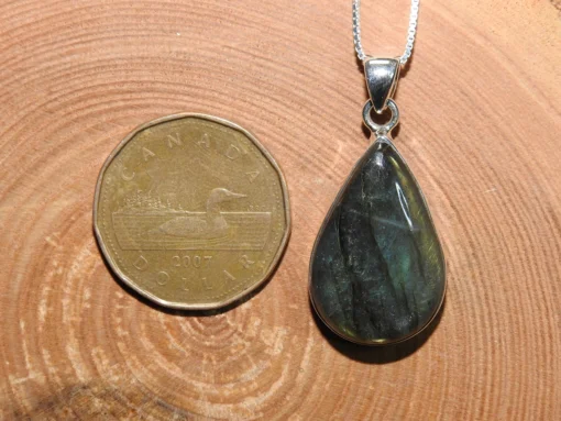 Labradorite .925 Silver Pendant - Image 5