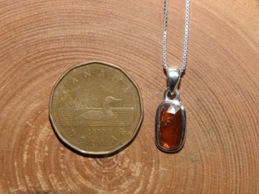 Orange Kyanite .925 Silver Pendant - Image 4