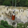 Orange Kyanite .925 Silver Pendant