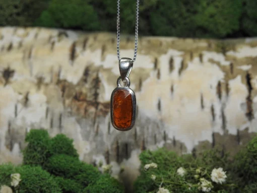 Orange Kyanite .925 Silver Pendant - Image 2