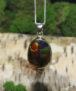 Ammolite .925 Silver Pendant