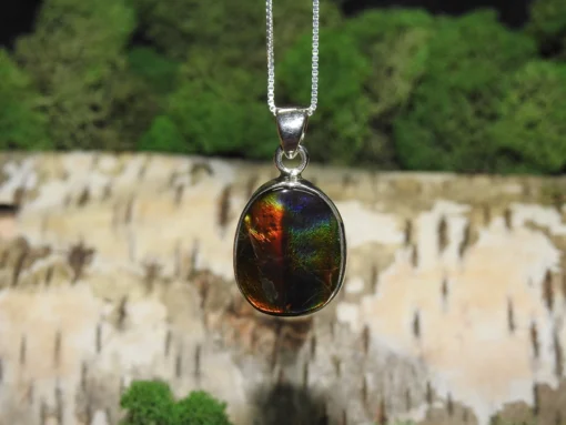 Ammolite .925 Silver Pendant