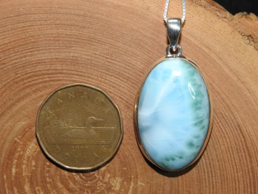 Larimar .925 Silver Pendant - Image 4