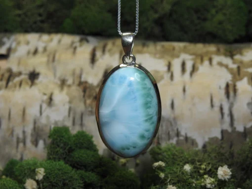 Larimar .925 Silver Pendant