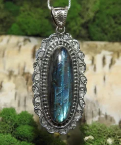 Labradorite .925 Silver Pendant